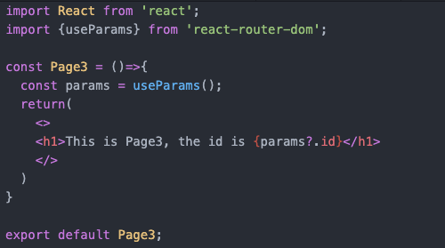 React Router Dom v6 - get URL params