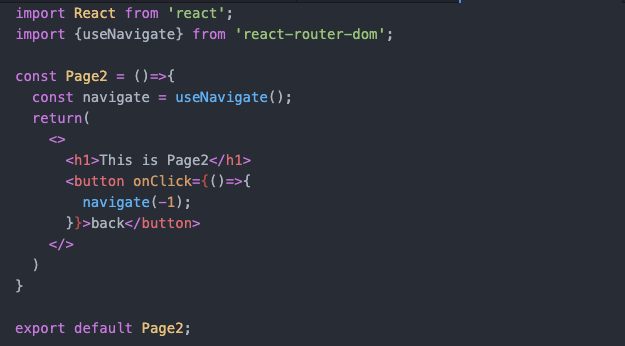 React Router Dom v6 - go back to the previous router