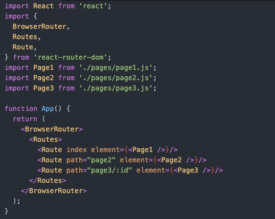 React Router Dom v6 - router declaration
